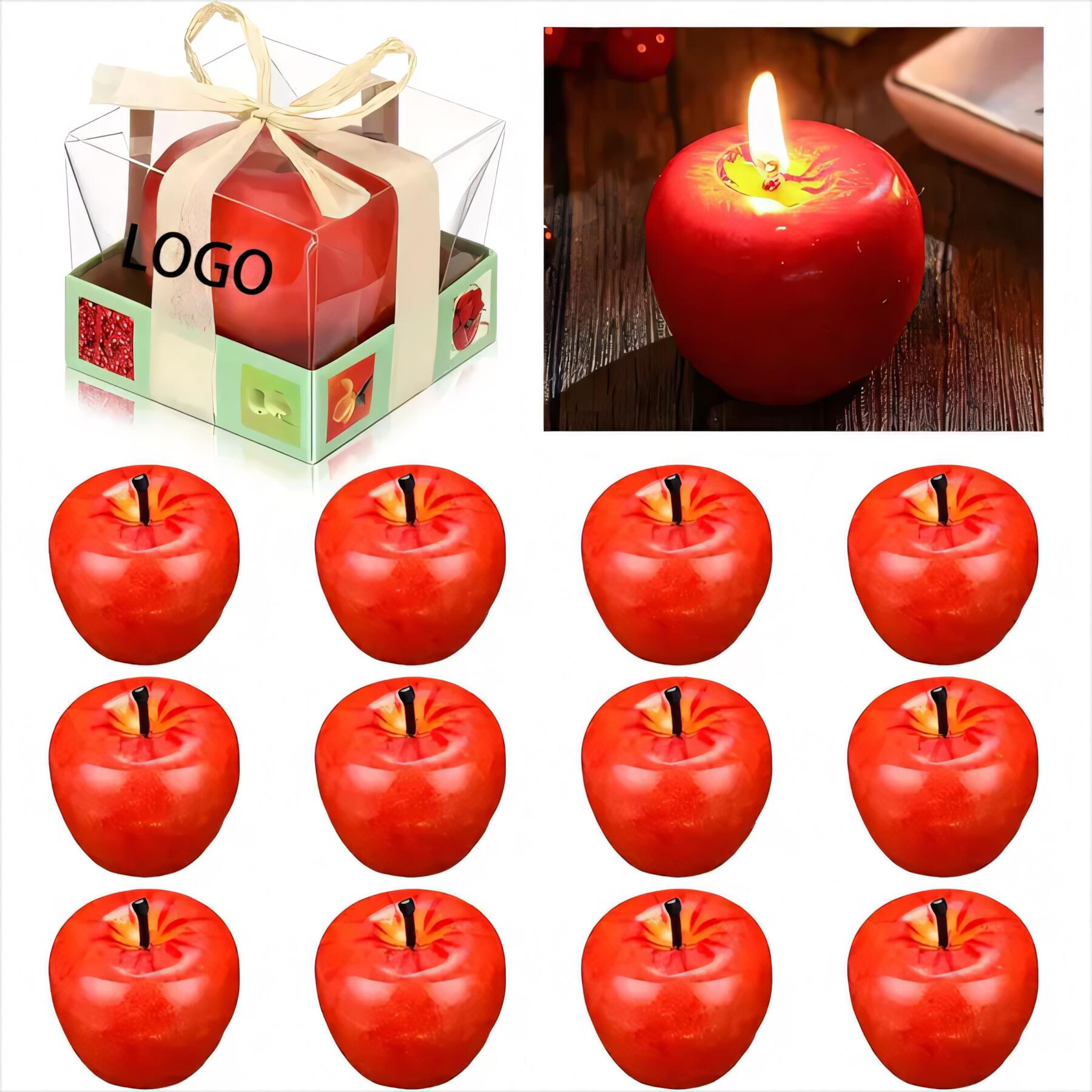 3D Apple Shaped Scented Candle