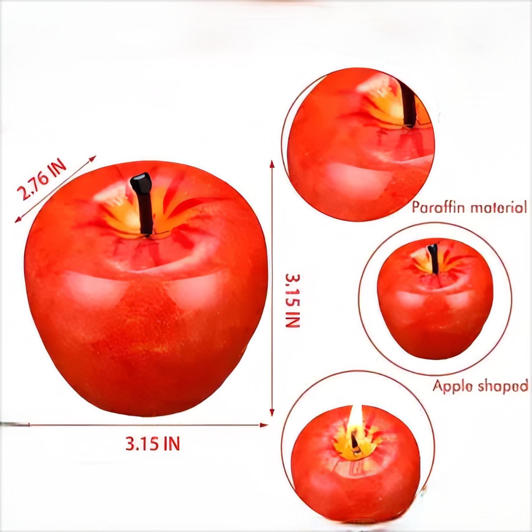 3D Apple Shaped Scented Candle