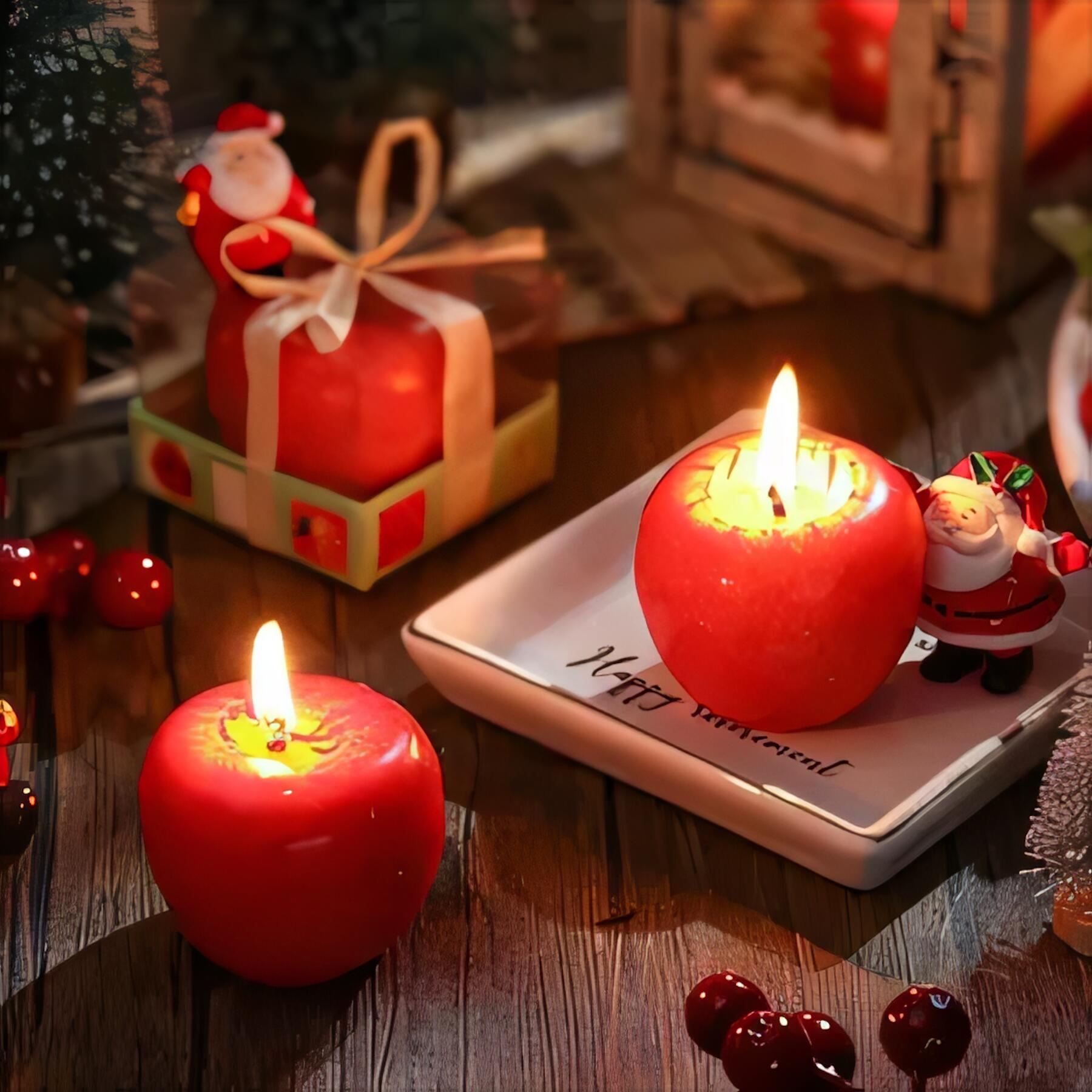 3D Apple Shaped Scented Candle