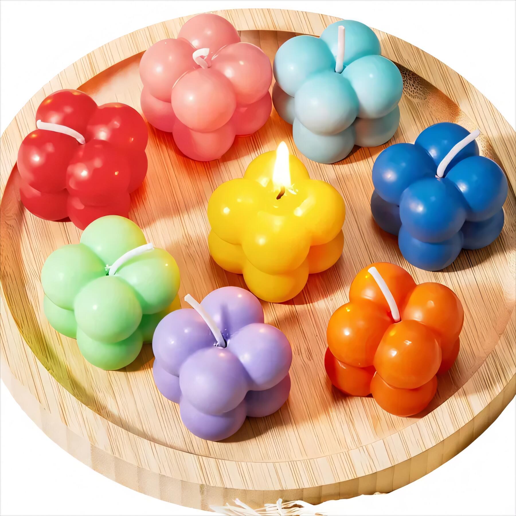 Cube Scented Birthday Candle Set