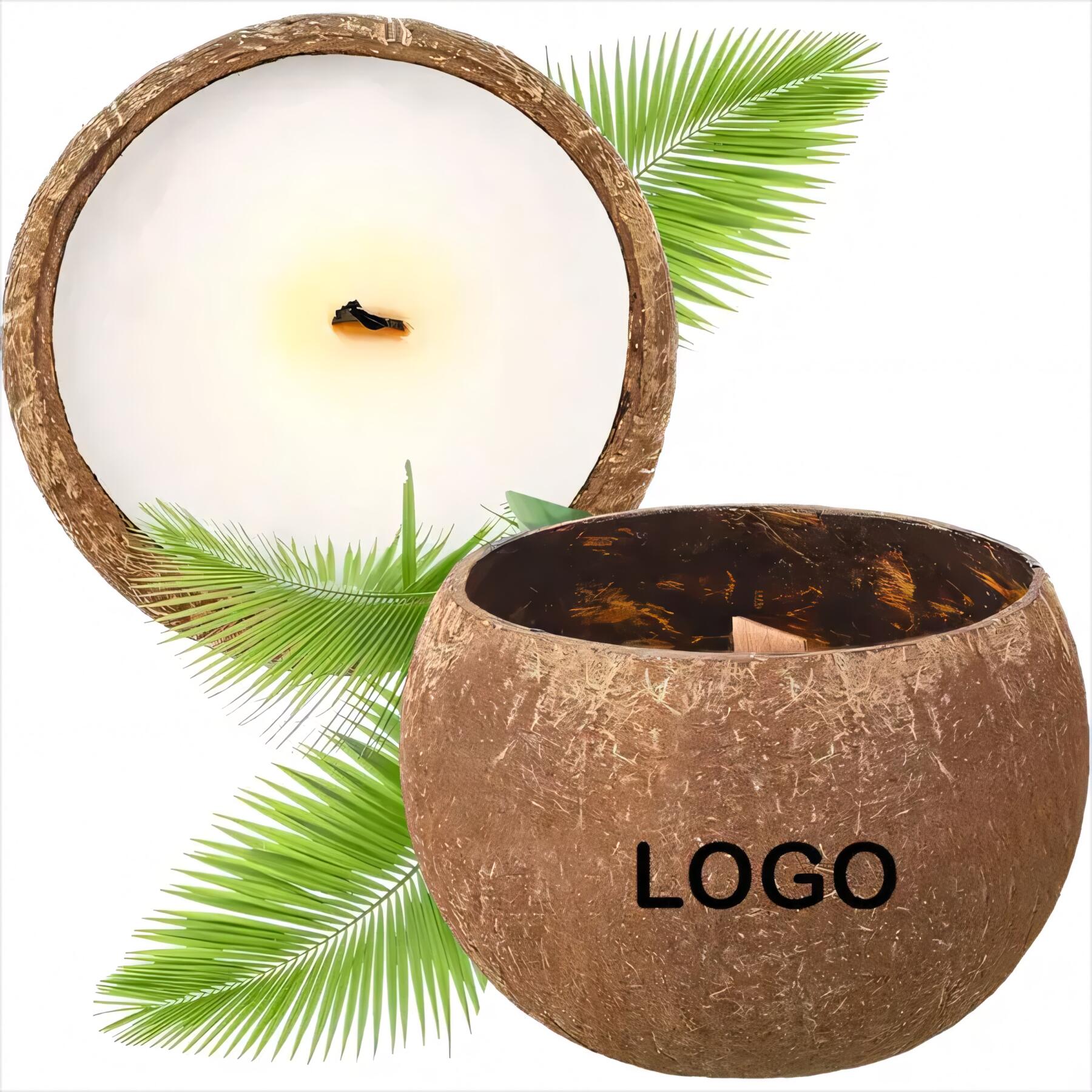 Tropical Coconut Shell Candle