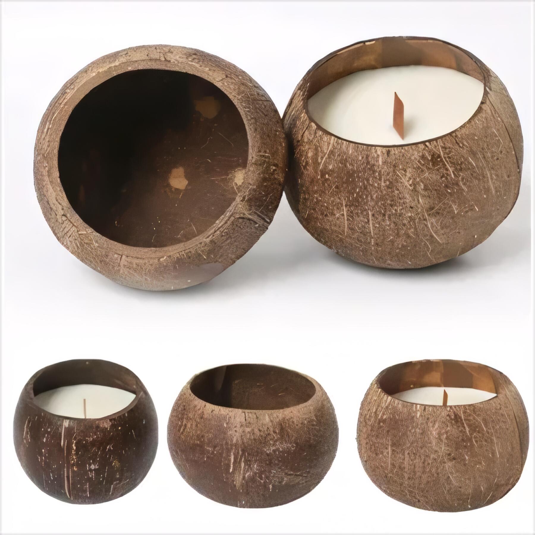 Tropical Coconut Shell Candle