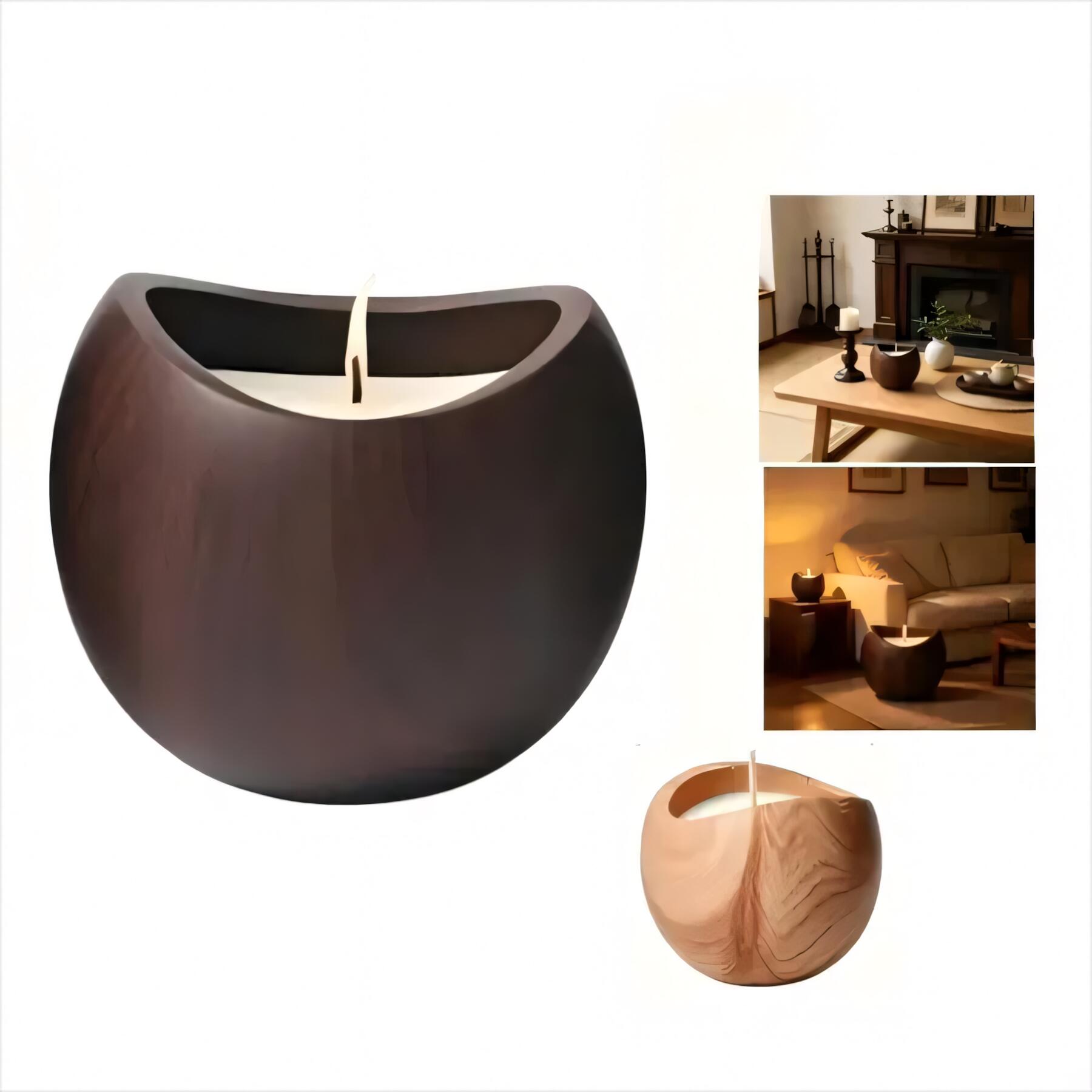 Wood Grain Aromatherapy Candle Bowl