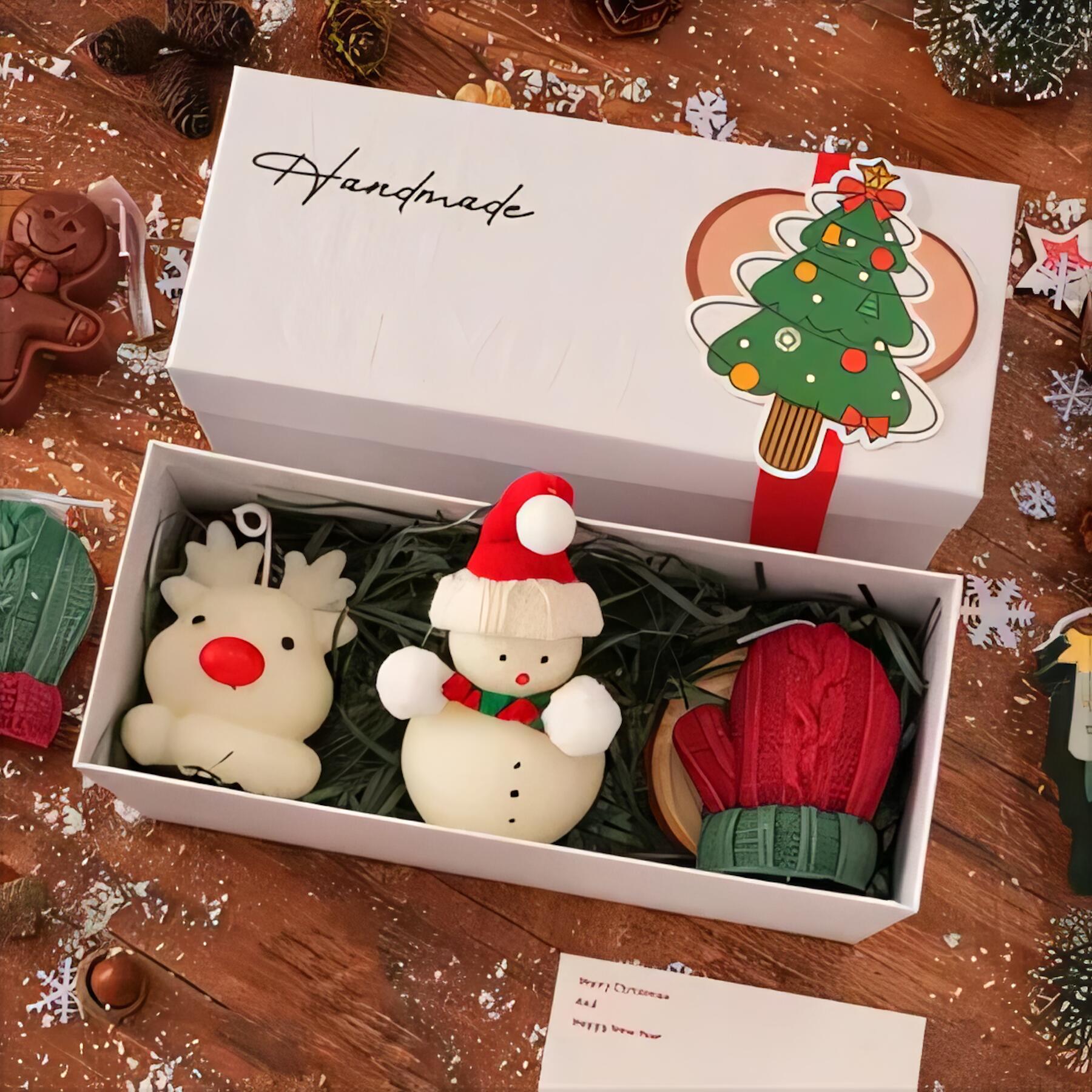 Handmade Holiday Scented Candle Set