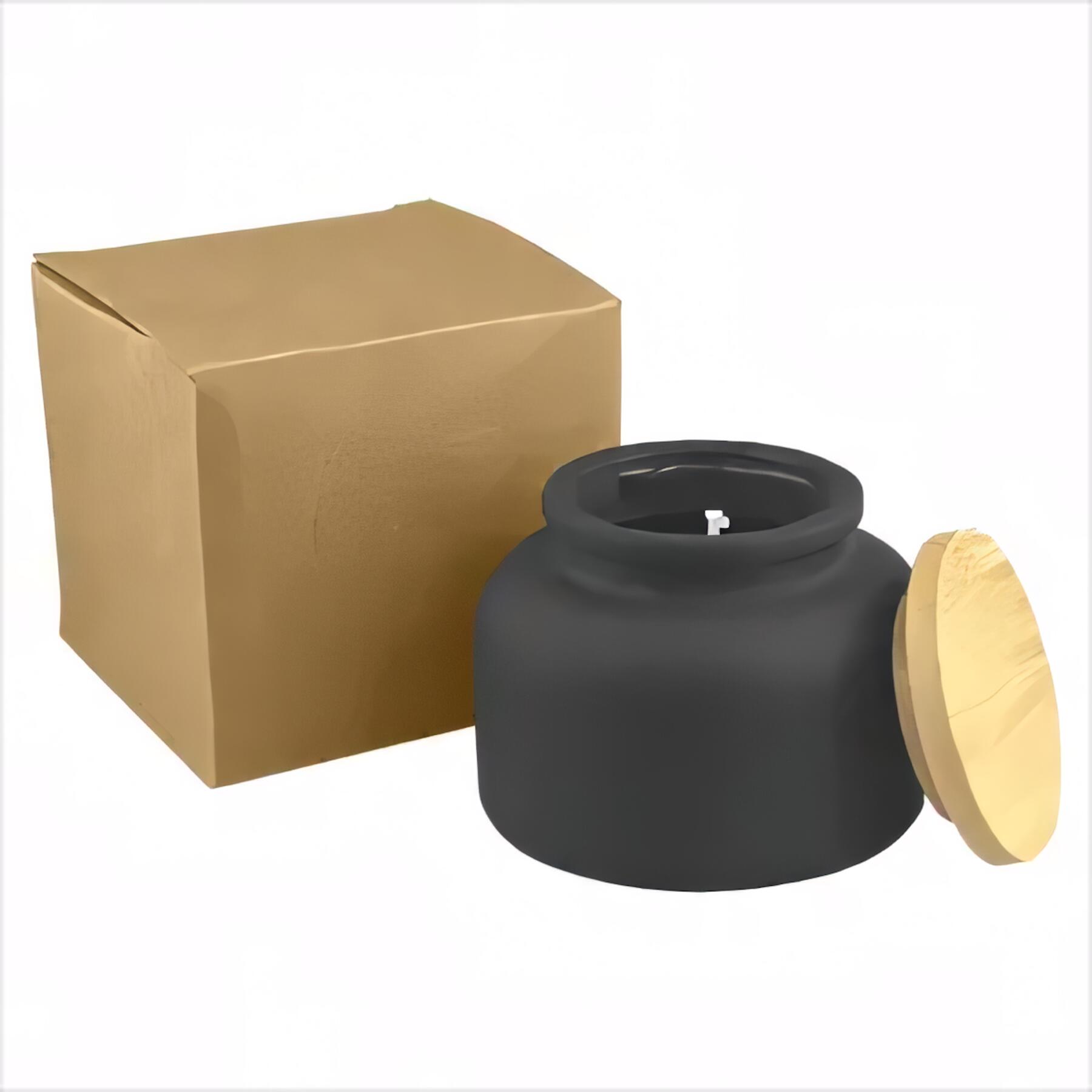 Natural Scented Candle Wooden Lid