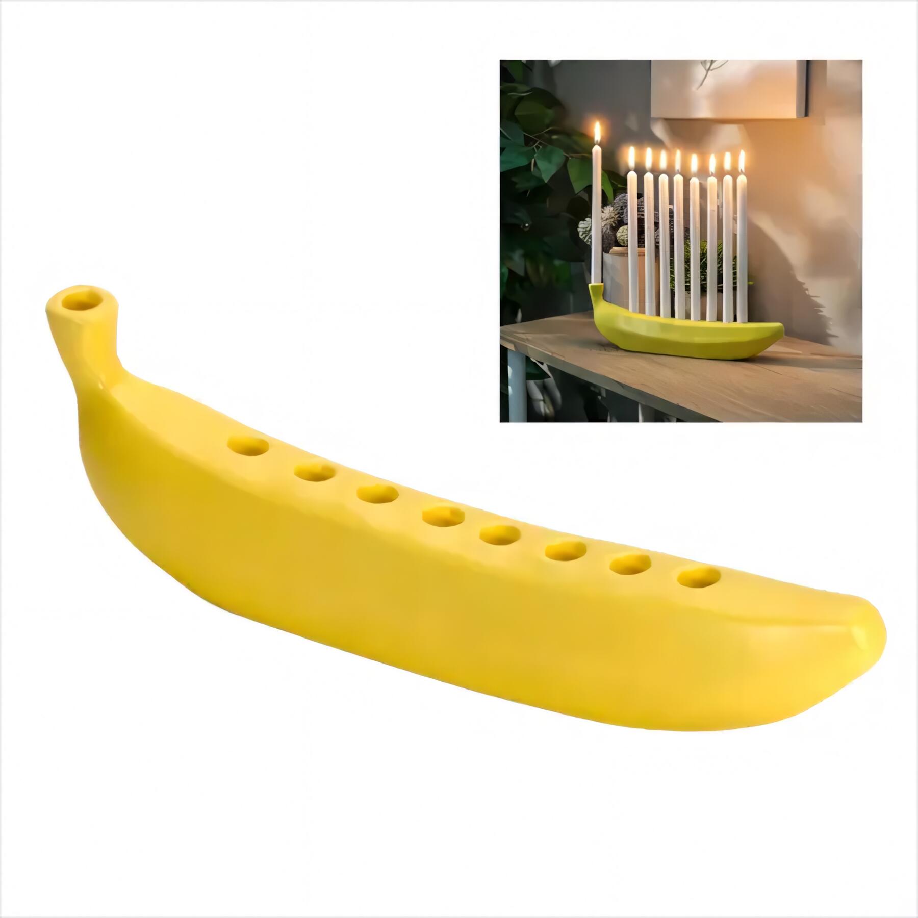 Creative Banana Candle Holder Decor