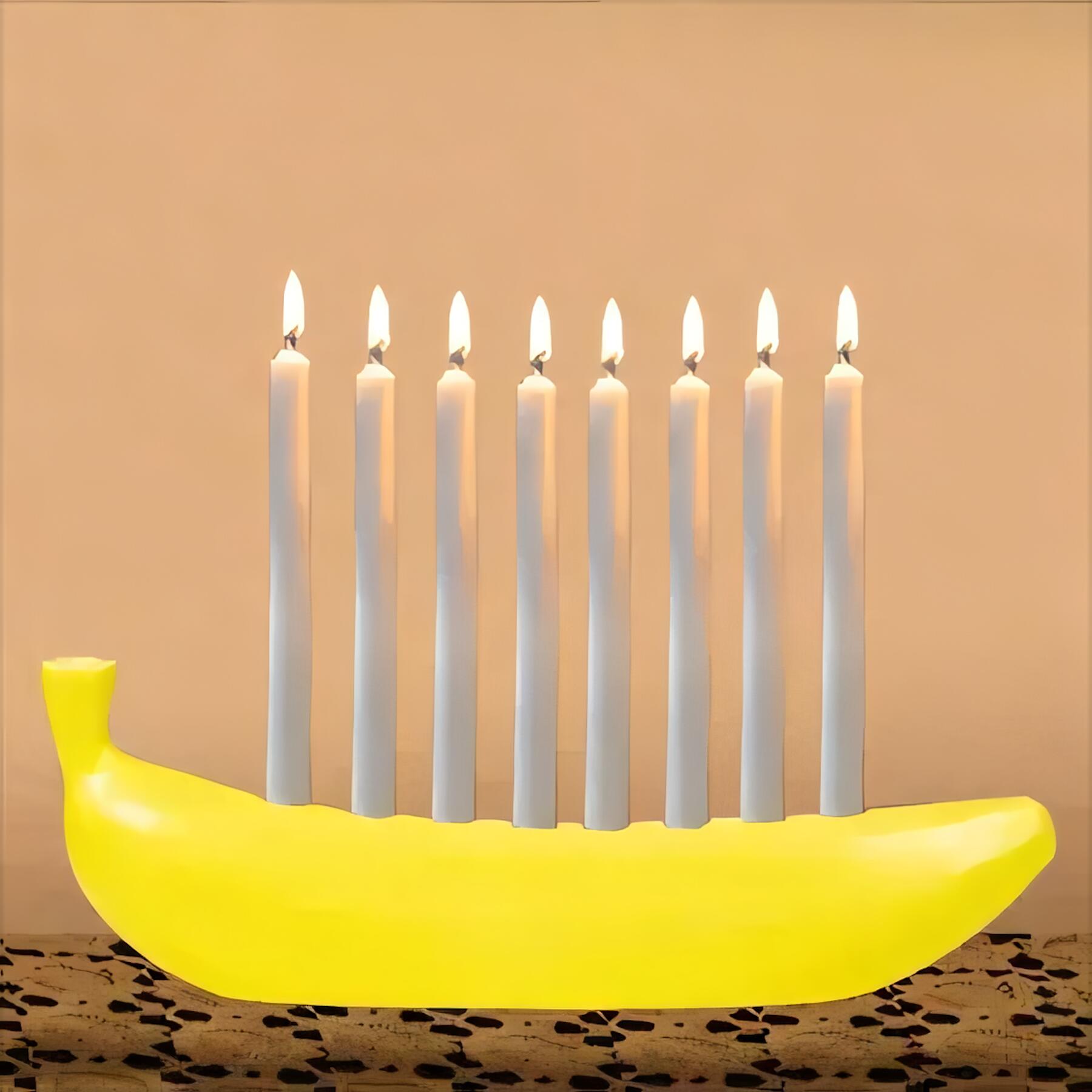 Creative Banana Candle Holder Decor