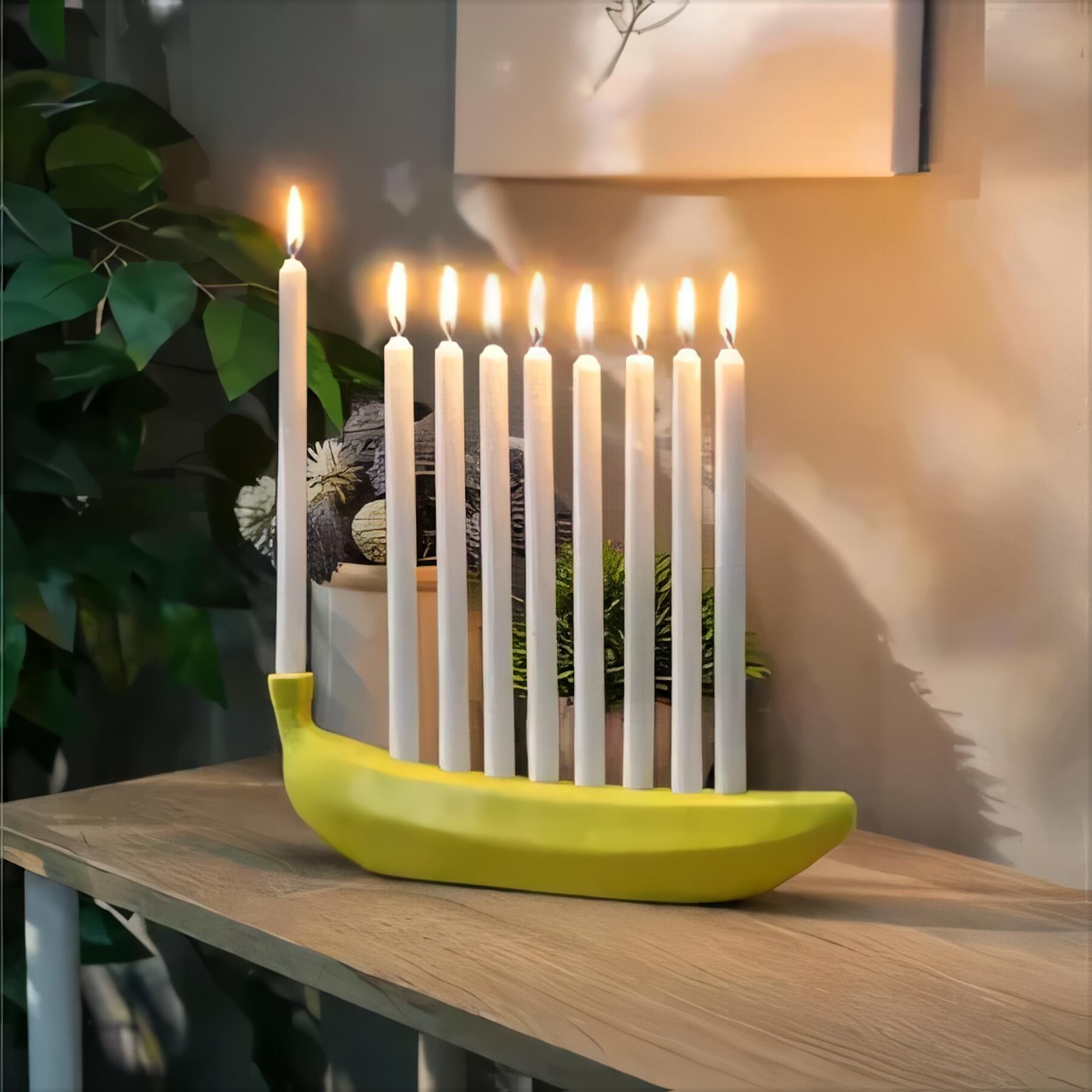Creative Banana Candle Holder Decor