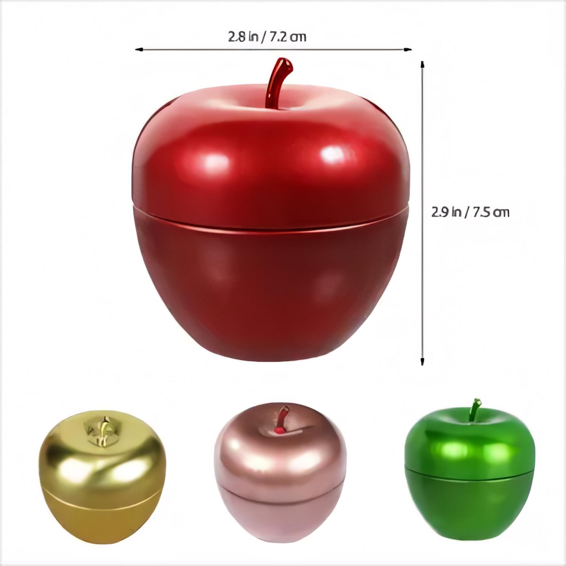 Apple Shaped Tin Can