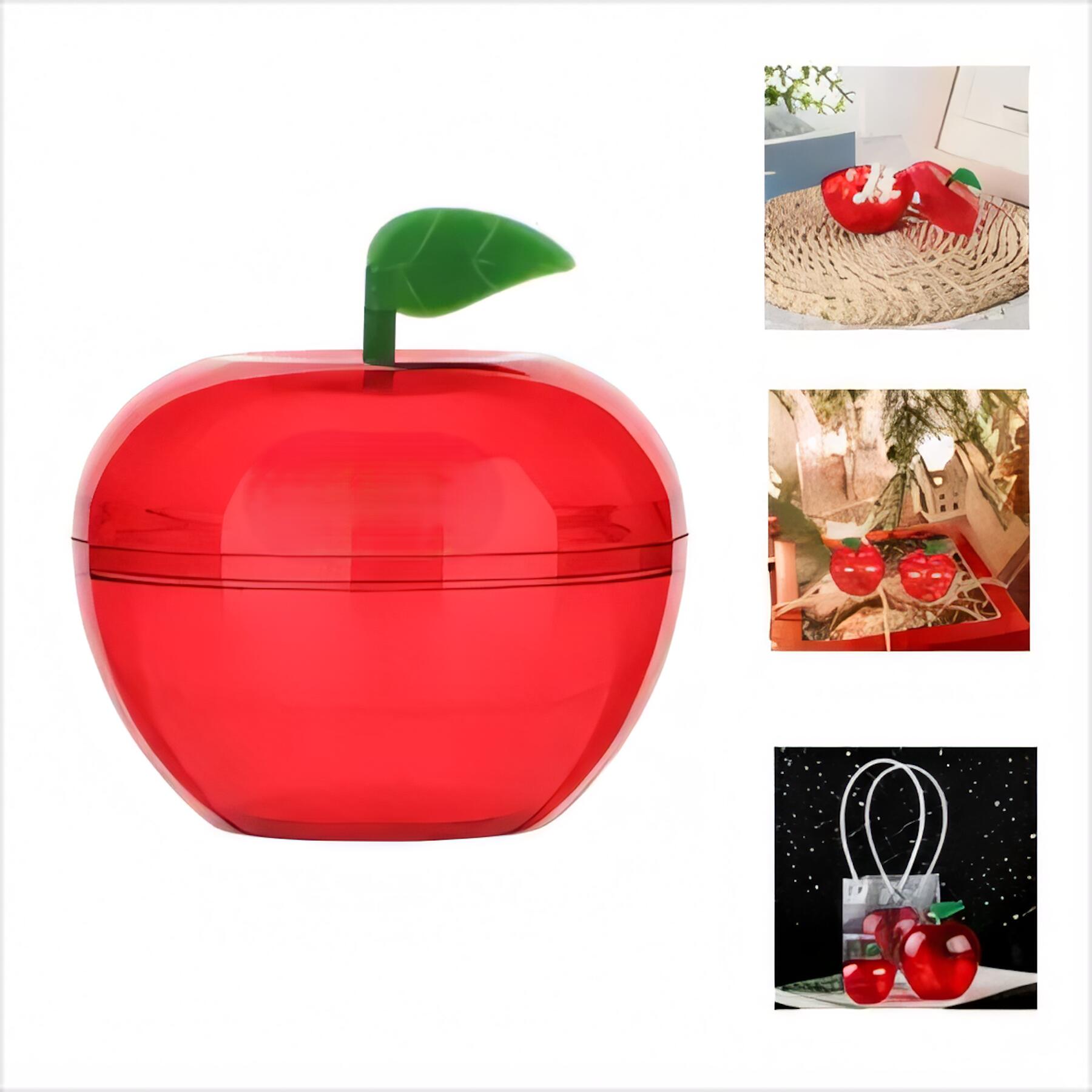 Adorable Apple-Shaped Plastic Storage Container