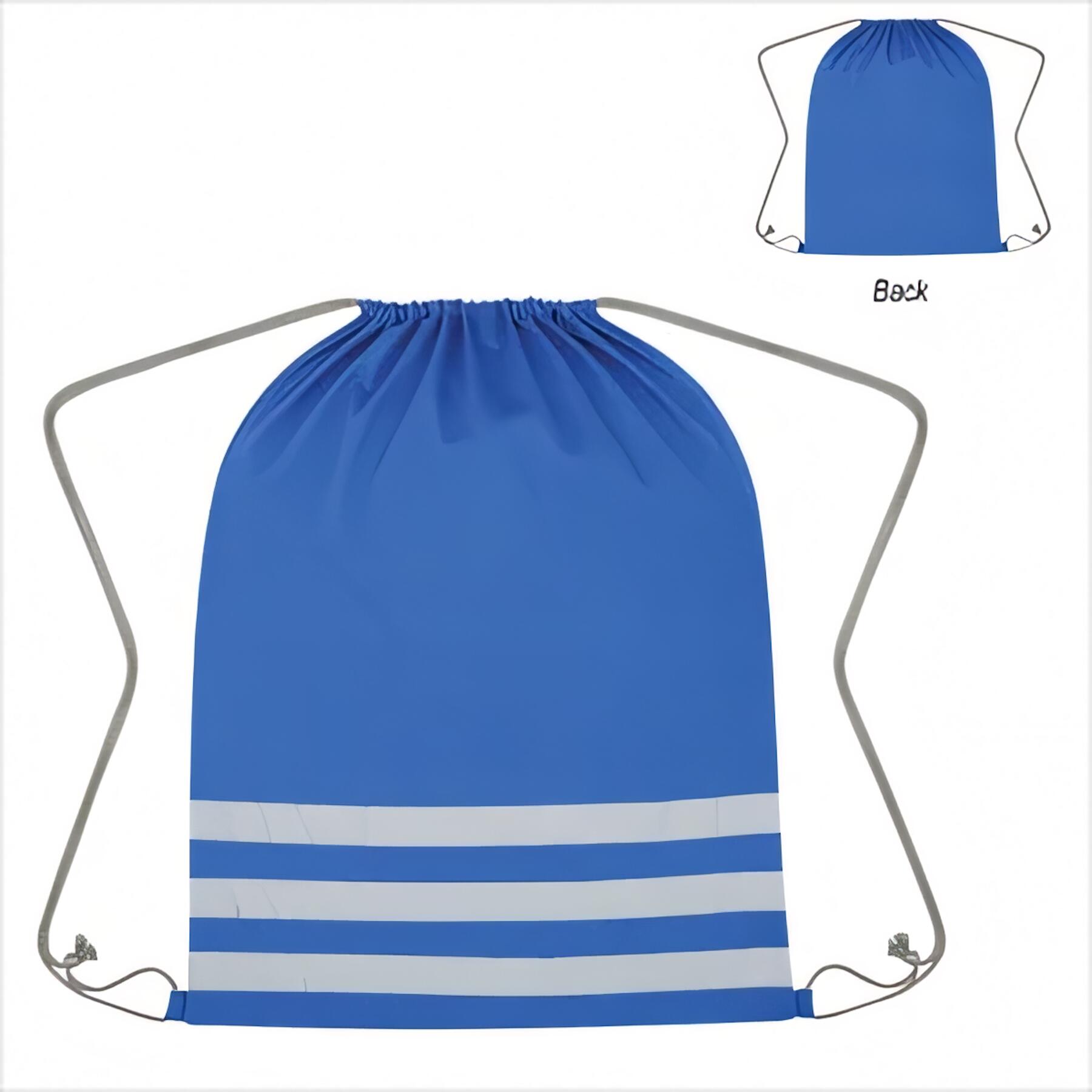 Reflective Safety Drawstring Backpack
