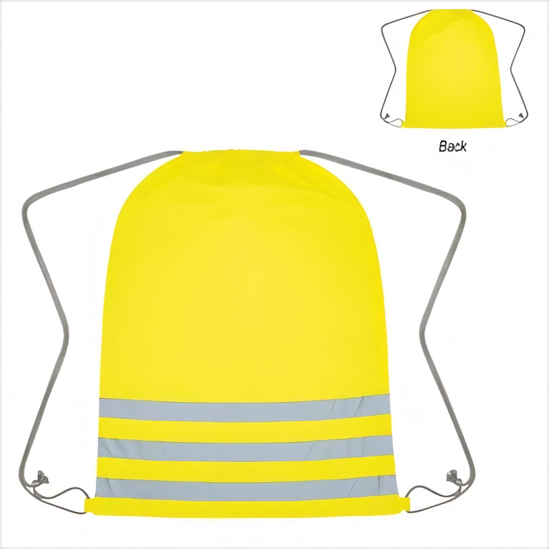 Reflective Safety Drawstring Backpack