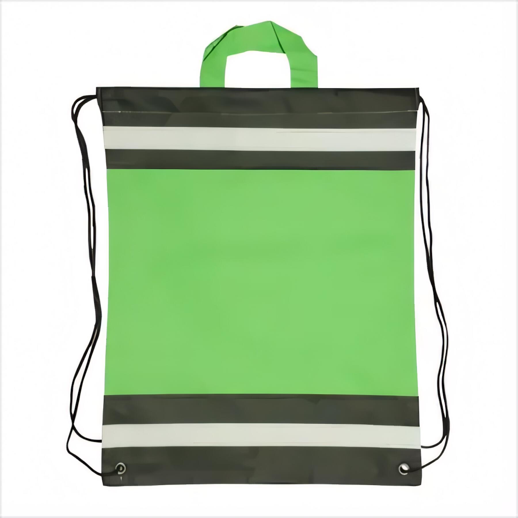 Non-Woven Reflective Drawstring Backpack