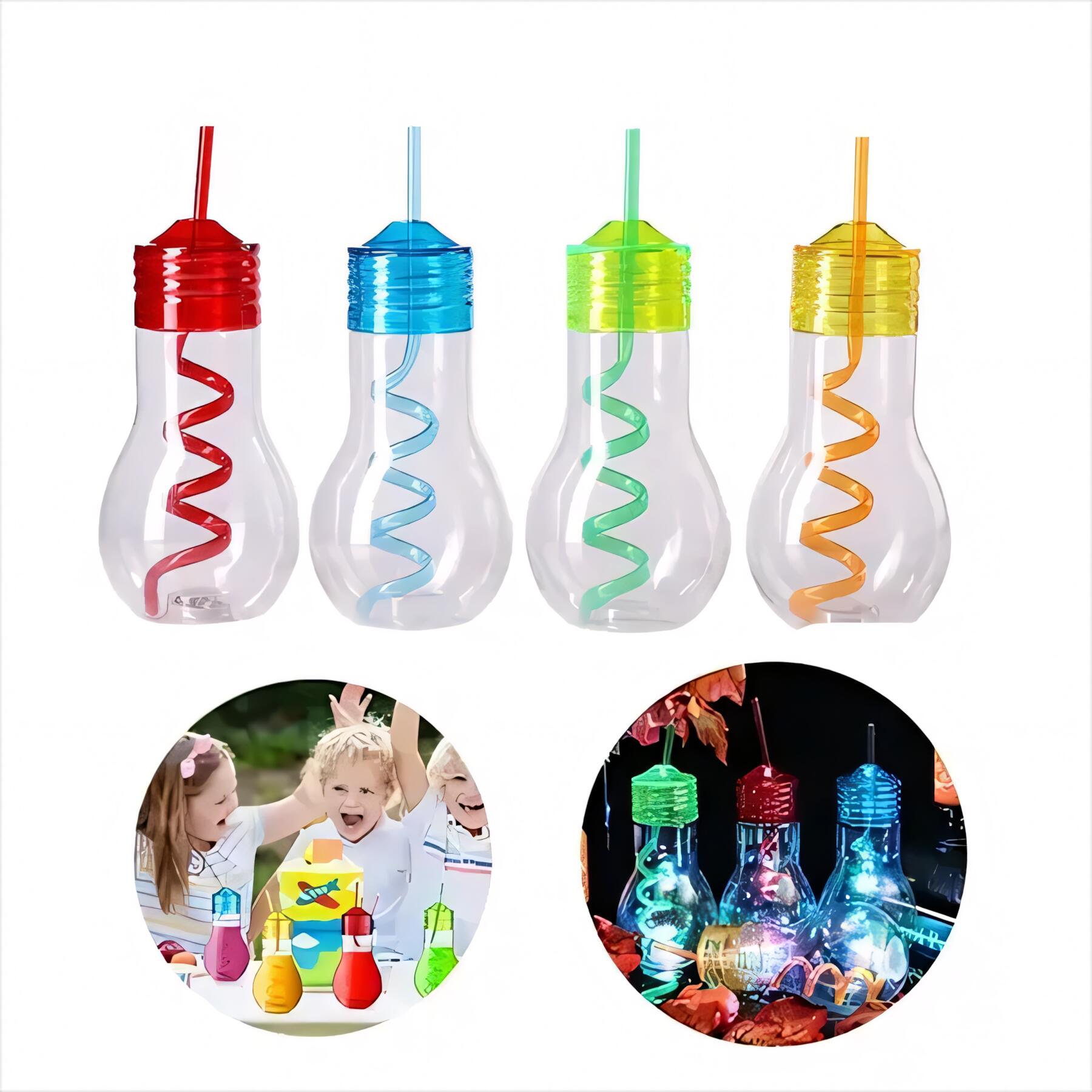 Illuminated Bulb Drinking Glass Cup