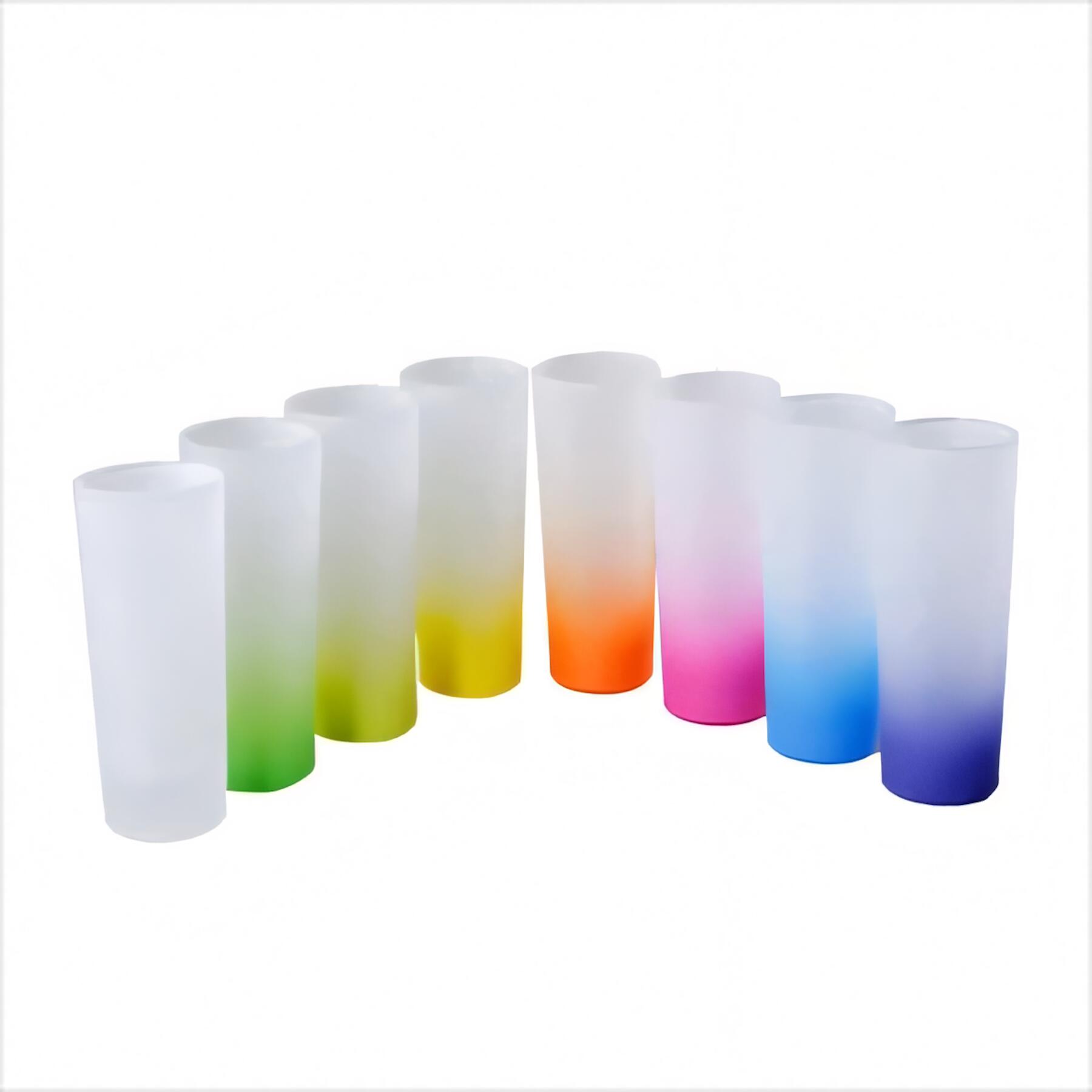 Colorful Frosted Shot Glasses Set
