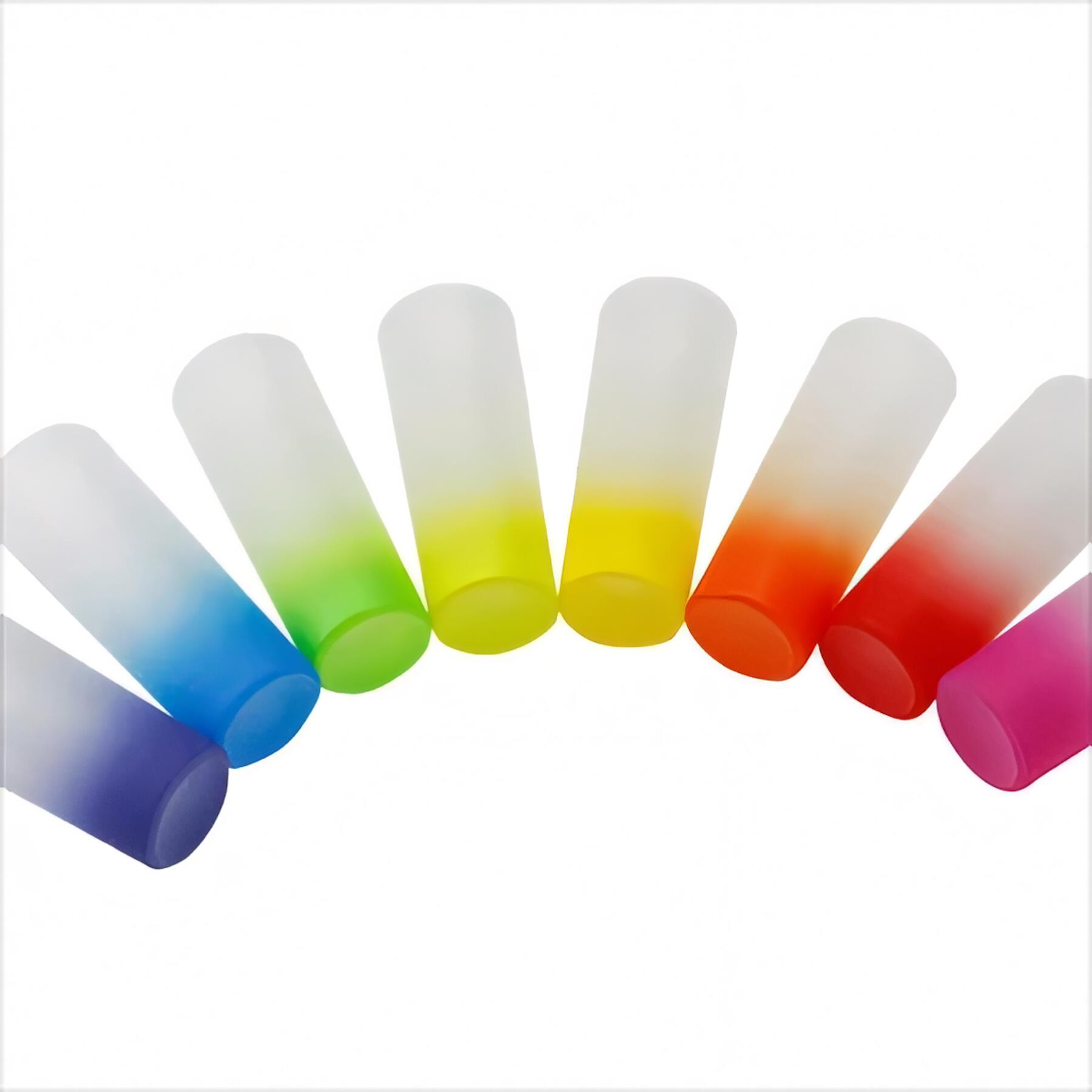 Colorful Frosted Shot Glasses Set