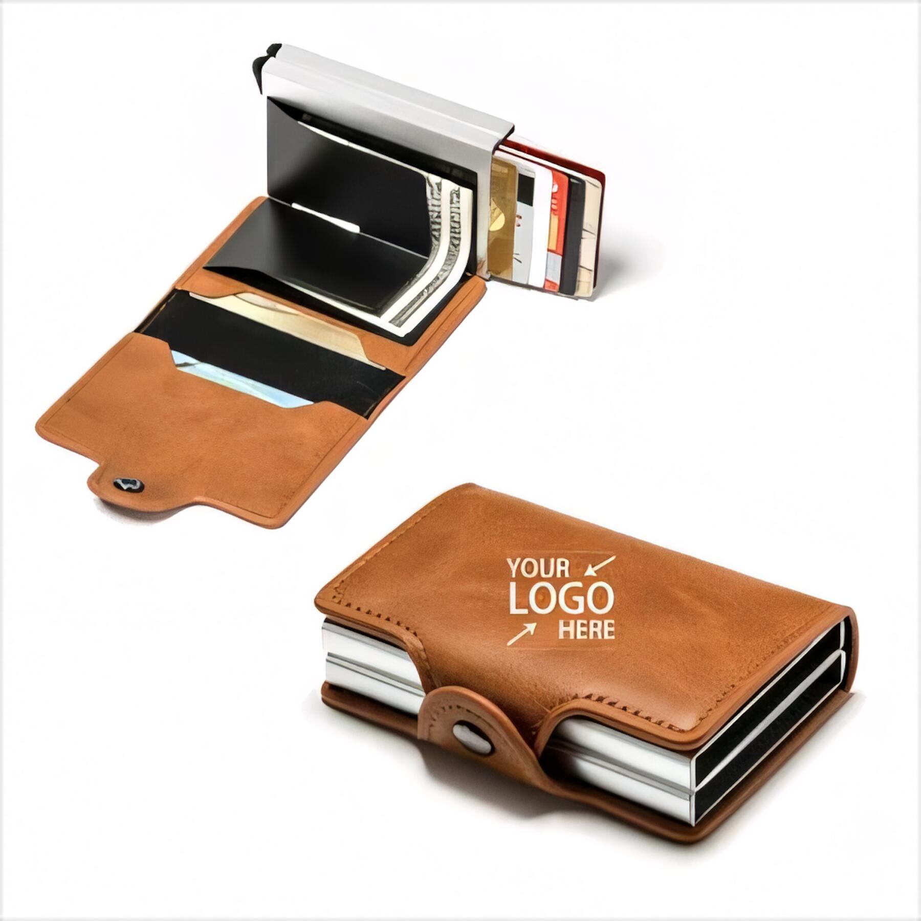Leather RFID Card Holder Wallet